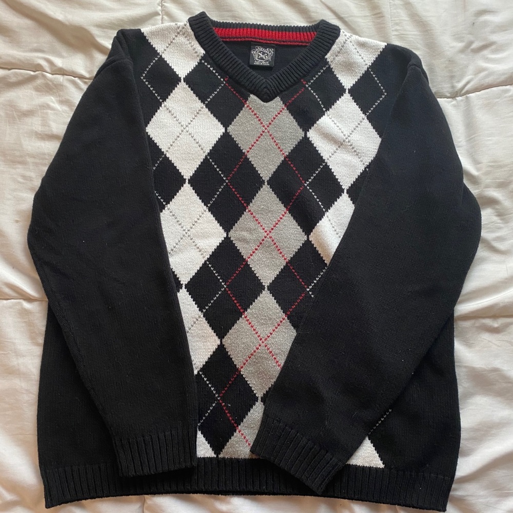 Y2K Argyle Sweater
